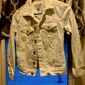 Lucky Brand White Denim Jacket XS